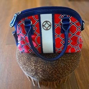 Croft & Barrow Red, White & Blue  SATCHEL/DOME TOTE/ CROSSBODY BAG